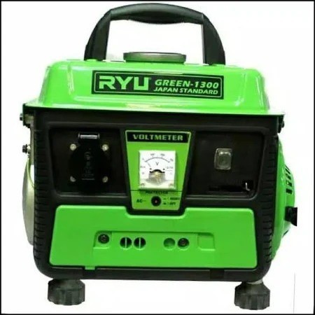 RYU Mesin Genset 1000 Watt 2 Tak / Gasoline Generator Set RS 1300 FREE PETI