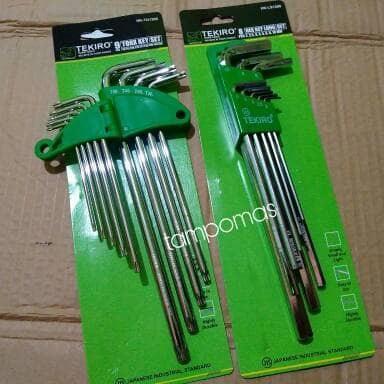 Kunci L Tekiro 2 Set Kunci L Bintang Paket Kunci L Biasa