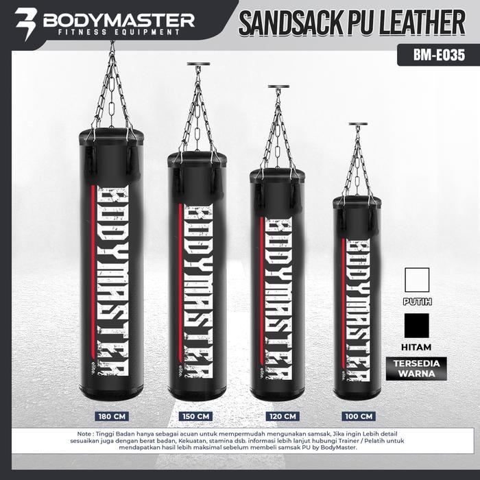 Bodymaster Premium Sandsack Punching Bag Bm-E035, Samsak Tinju Boxing Samsak Kulit Gantung Samsak