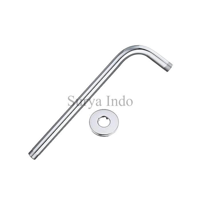 KEPALA SHOWER MANDI SET 8" BULAT RAINFALL SHOWER TEMBOK WALL SHOWER