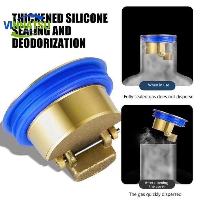 [Vinnatsu]Katup Penutup Saluran Air/Saluran Air Wastafel Dapur / Penutup Lubang Saluran Air/Kamar