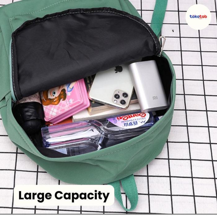 Tas Ransel Sekolah Motif Polos Terbaru Tas Sekolah Warna Pastel Polos Tas Sekolah Sma Smp Co