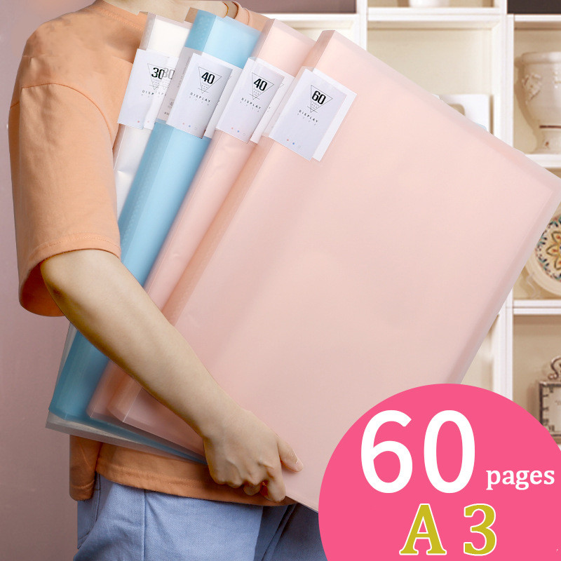 A3 Display Book Information Poster Book Children's Picture Album Picture Clip Storage Collection Boo