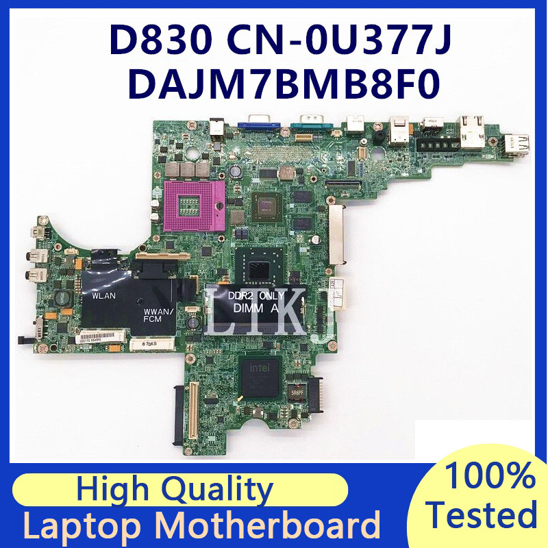 CN-0U377J 0U377J U377J Mainboard For Dell Latitude D830 Laptop Motherboard G86-621-A2 DAJM7BMB8F0 10