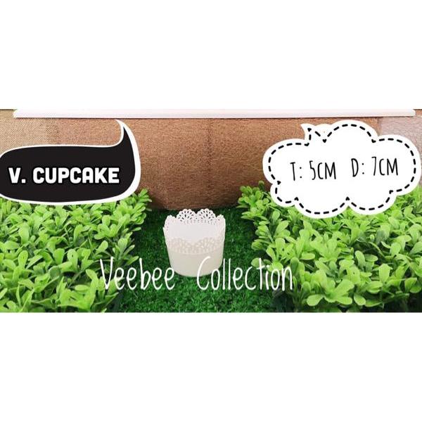 Vas cupcake/vas plastik cupcake/vas plastik/vas bunga plastik