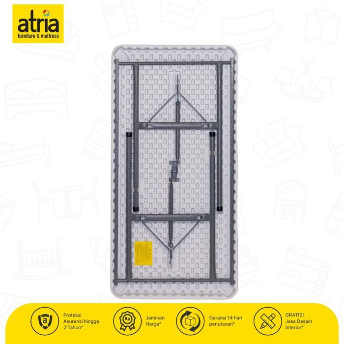 Meja Lipat Multifungsi Atria HDPE 122X61X72 WHITE 4FT Furniture