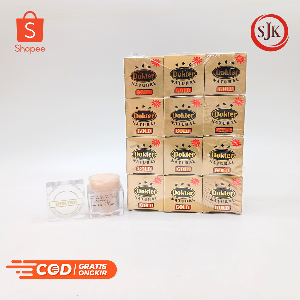 Lusinan Dr Natural Gold Lightning Cream - Krim Wajah Dokter Natural Asli Original BPOM 15gr