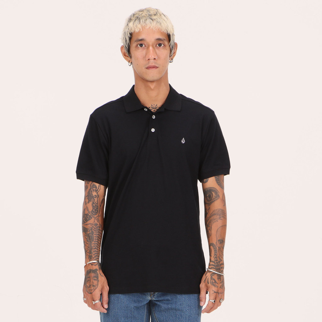 VOLCOM - MPL SALTON SHORT SLEEVE POLO BLACK