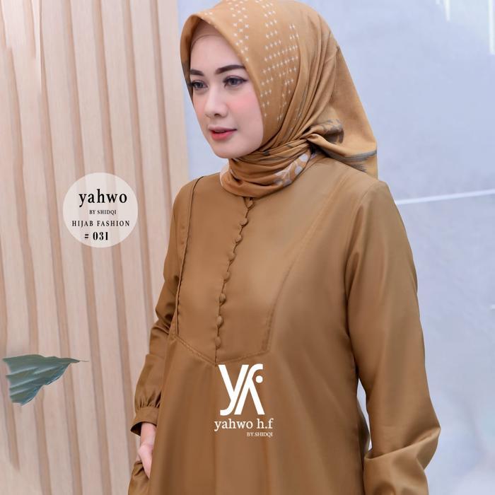 SERAGAM GAMIS PNS KHAKI WANITA TERBARU BAHAN TOYOBO/SERAGAM PNS/ASN/PEMDA PDH GURU/PAKAIAN