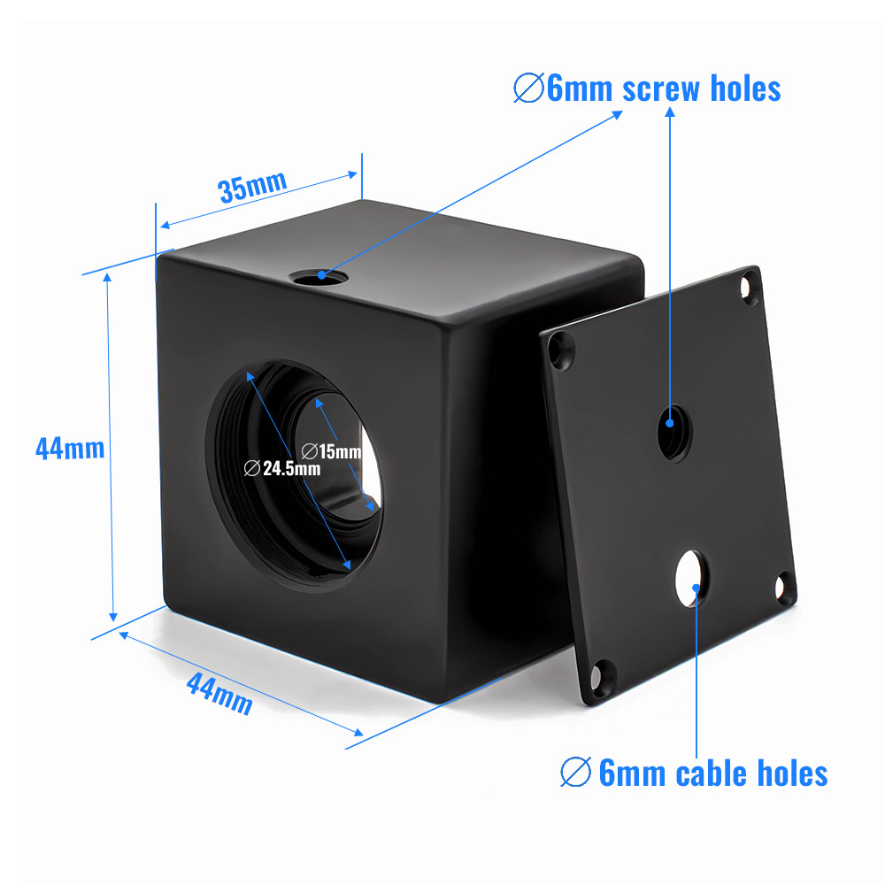 WGWK MINI Aluminum Metal Box Camera Shell Housing Case CS Mount M12 Mount With Camera Stand For IP