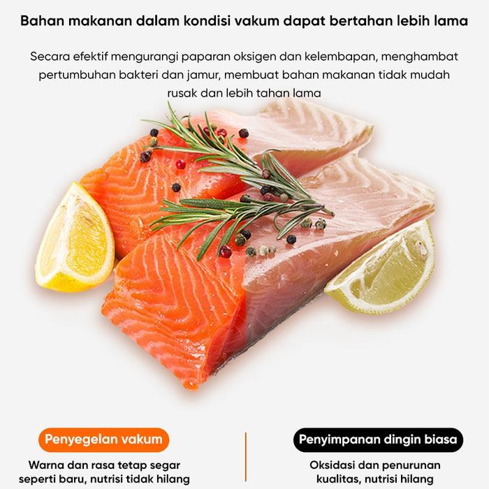 UPHOME Mesin Vacum Sealer Makanan Alat Vakum Makanan / Sealer Otomatis/ Vacuum Sealer Basah Dan