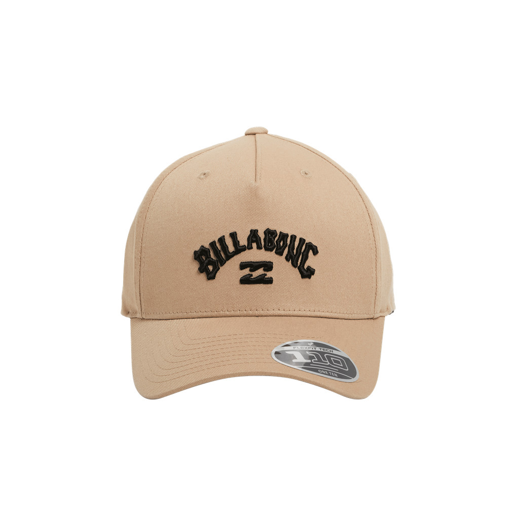 Billabong Mens Arch Flexfit 110 Snapback Khaki Flexfit Cap
