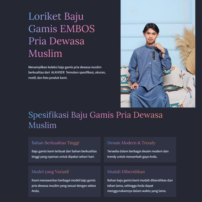 m3 jubah pria dewasa warna putih embos jubah terbaru kancing kotak jepret murah jubah gamis 2024