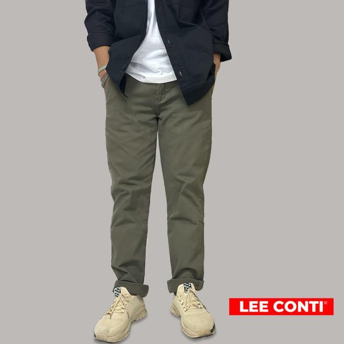 TERMURAH LEE CONTI Celana Panjang Pria Chinos Basic READY STOCK