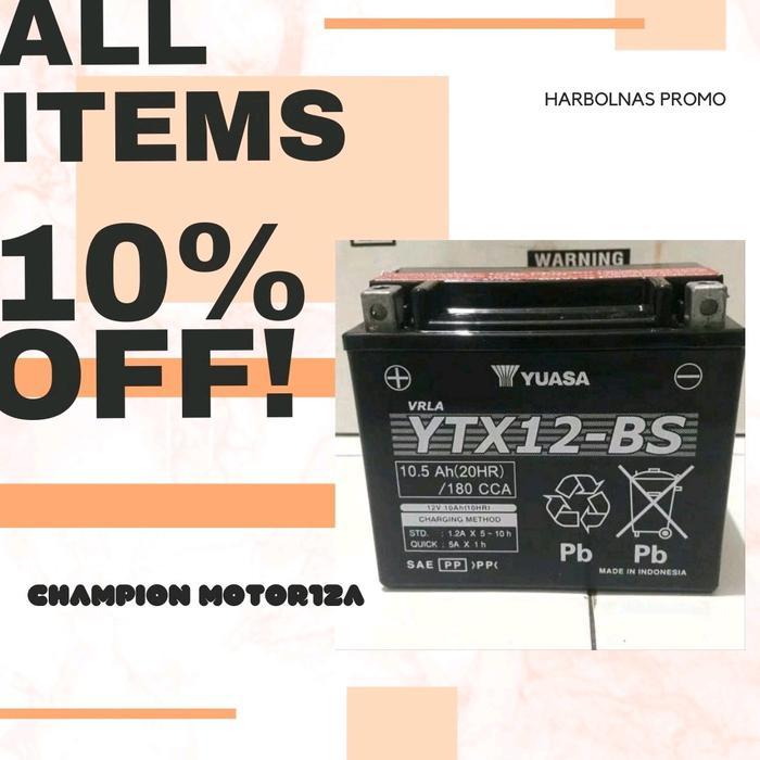 Aki Yuasa Ytx12 Bs 12V10Ah