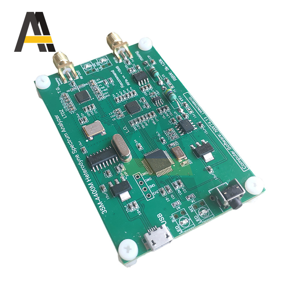 35M-4400M SPECTRUM ANALYZER BOARD RF FREQUENCY DOMAIN ANALYSIS TOOL SPECTRUM ANALYZER WITH USB
