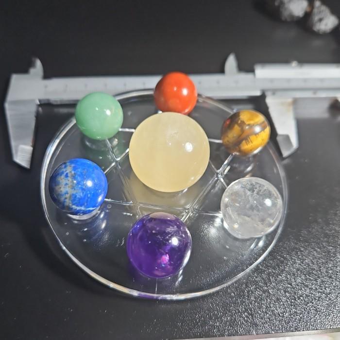 7 Chakra ball set Batu Asli Kualitas Premium