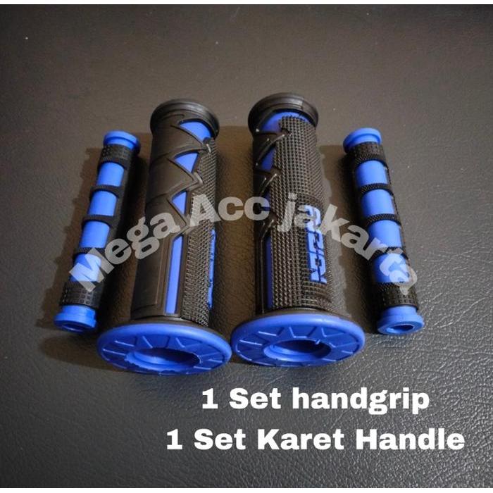 paket Handgrip motor shark / grip motor / handfat / sarung gas motor variasi set karet handle jari