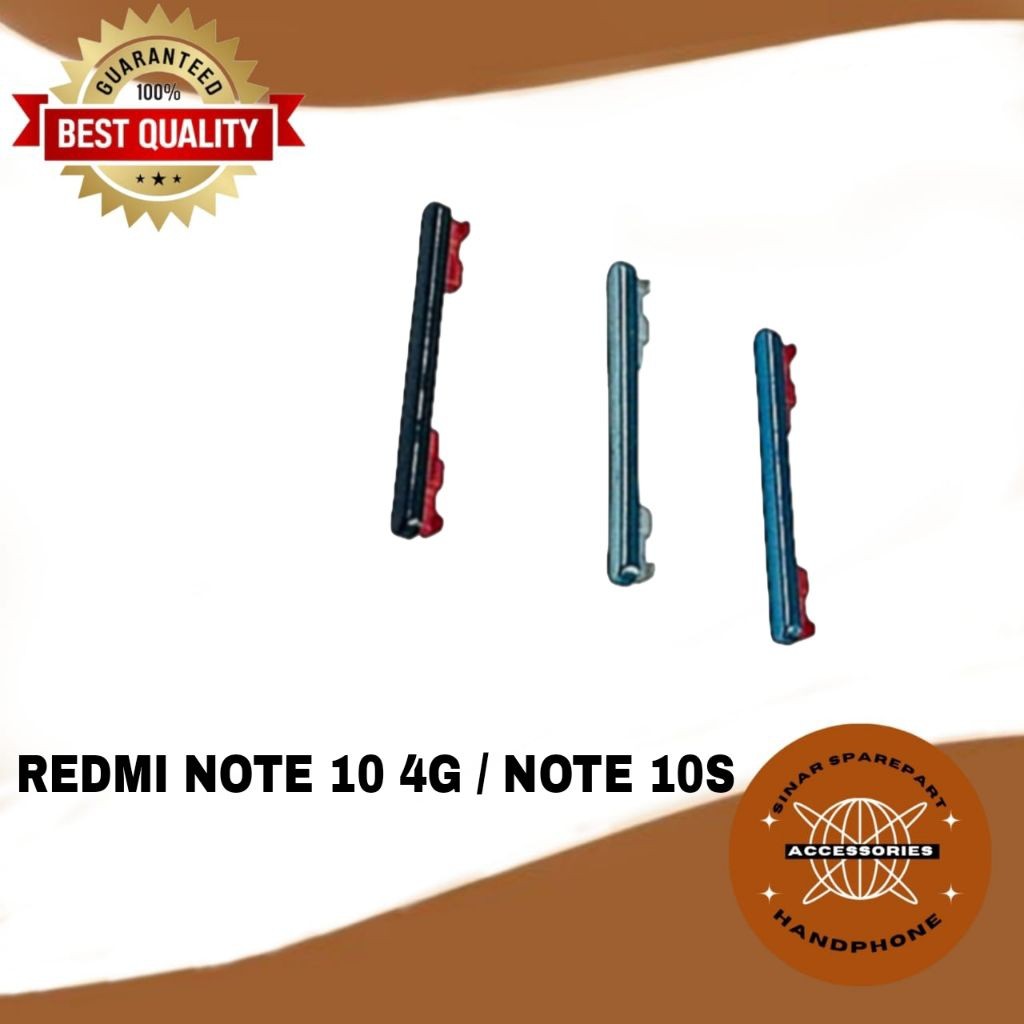 TOMBOL LUAR VOLUME XIAOMI REDMI NOTE 10 4G / NOTE 10S NEW