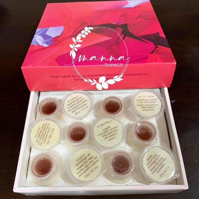 Anggur Perjamuan + Hosti Ayat 50 Cups Exclusive Manna