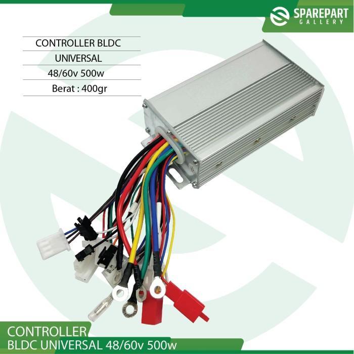 Controller Universal Bldc 48V/60V500W Controller Sepeda Listrik