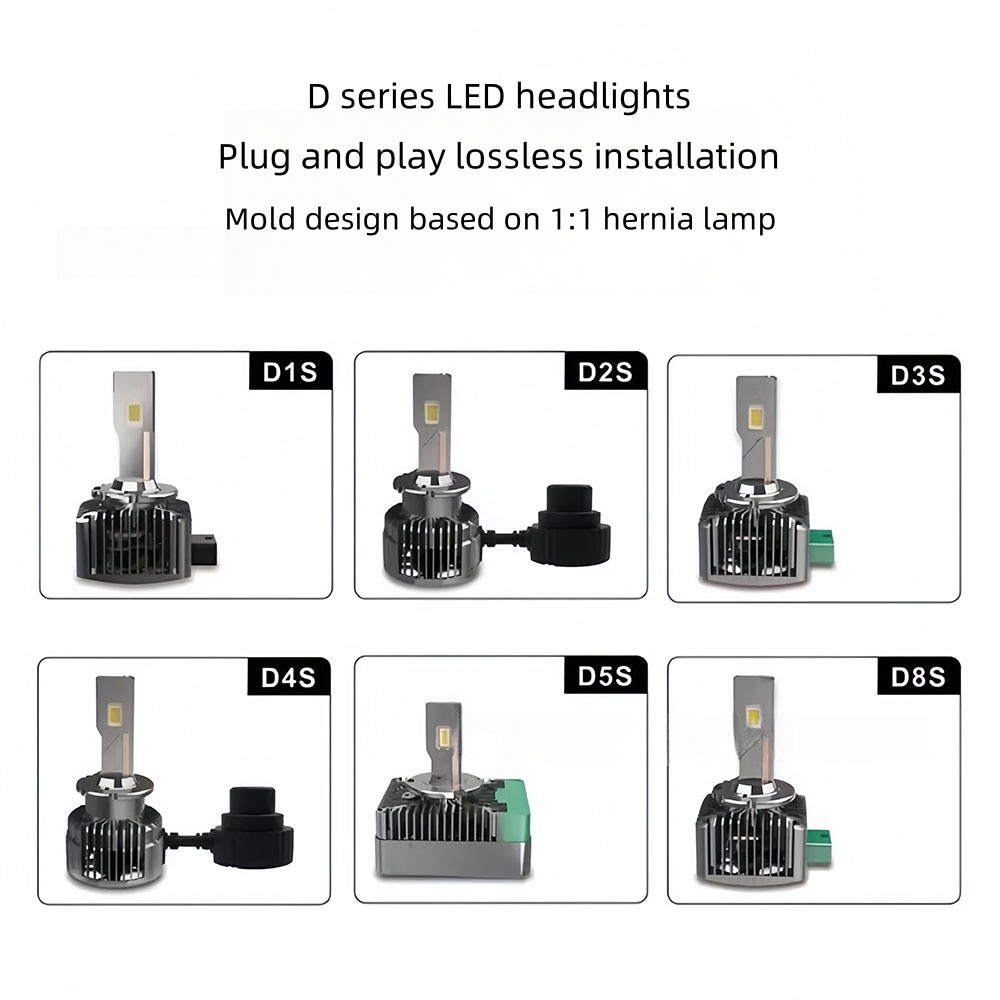 2Pcs/Set Automotive Led Headlights With Direct Insertion D1S D2S D4S D5S D8S D3S Xenon Led