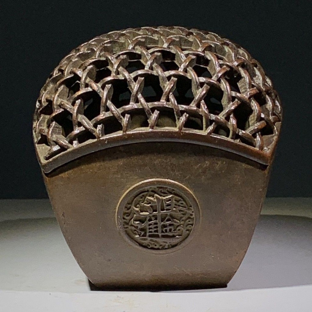 Antique incense burner bucket-shaped grid incense burner sandalwood burner home tea art tea pet