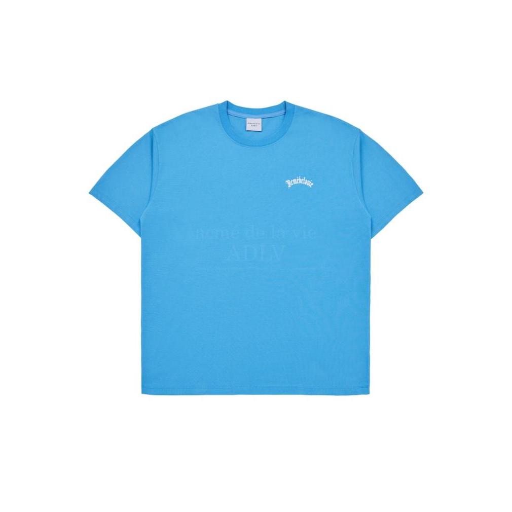 [ADLV] ACMEDELAVIE GOLD CHAIN BEAR DOLL SHORT SLEEVE T-SHIRT BLUE