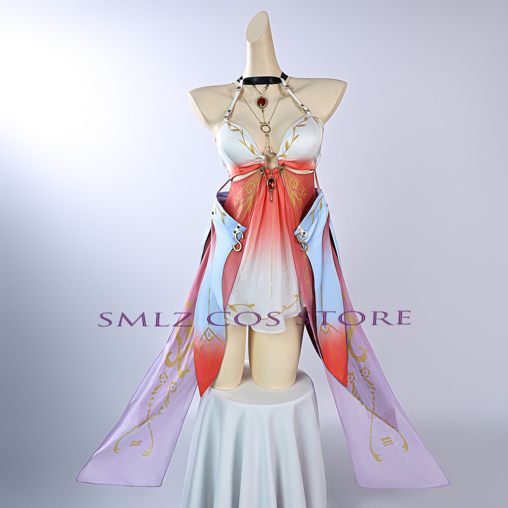 Changli Swimsuit Cosplay Costume Game Wuthering Waves Changli Sexy Swimwear Dress Set Party Role