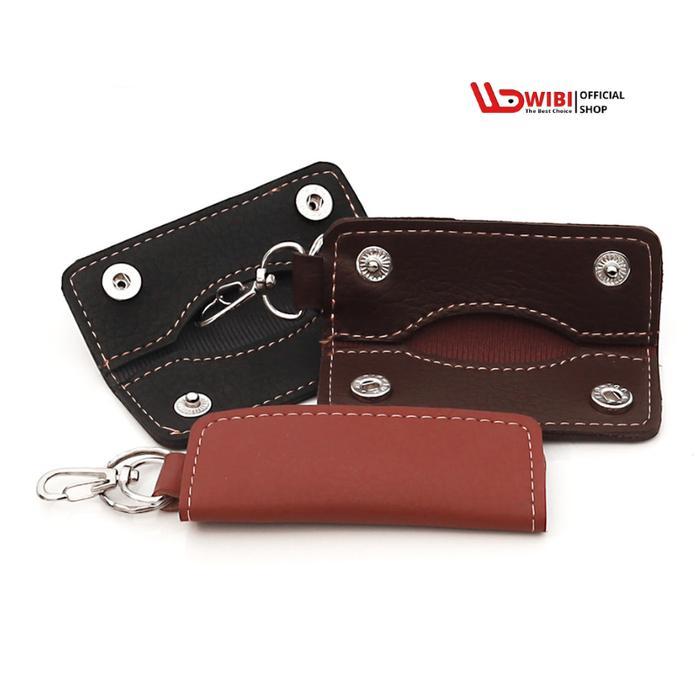 WIBI DP01 Dompet / Gantungan Kunci Mobil Motor Lipat 2 Penyimpanan Dokumen ( STNK ) Kendaraan