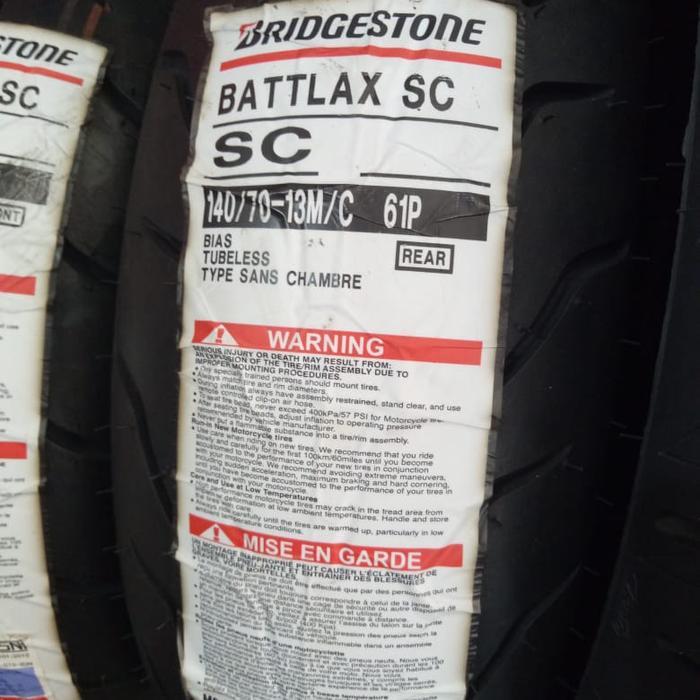 Ban Luar Bridgestone Battlax Sc Ukuran 140/70-13 Battlax