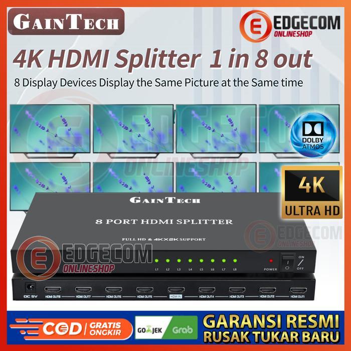 HDMI SPLITTER 8 PORT GAINTECH