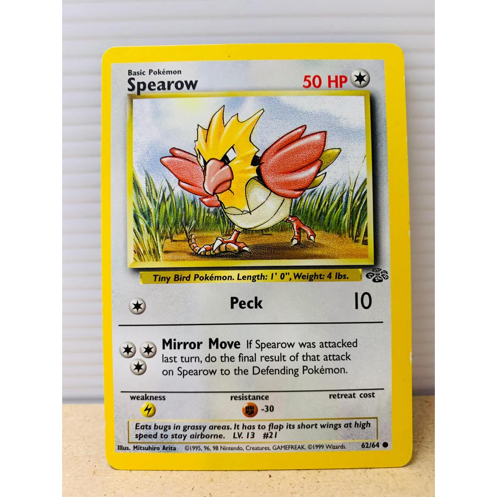Vintage Spearow Pokemon Jungle Pokemon English Inggris