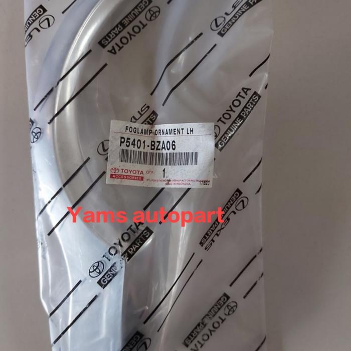 garnish moulding chrome ring foglamp avanza veloz 2016-2018 original