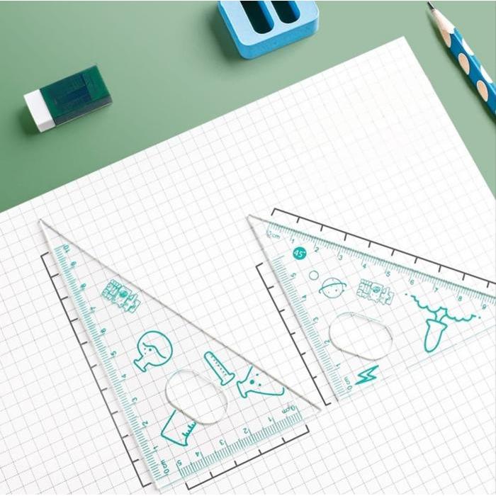 "New" KOMPAS SET 8 IN 1 / MATEMATIKA SET PENGGARIS JANGKA PENSIL MATH SET