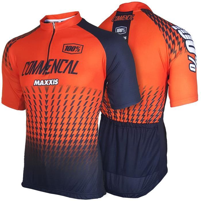 Baju Sepeda Commencal Oren Hitam