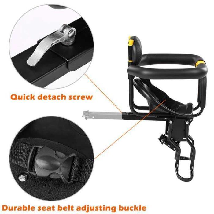Boncengan Depan Anak Sepeda Child Safety Front Seat Dengan Sabuk Pengaman Rangka Aluminium Untuk Mtb
