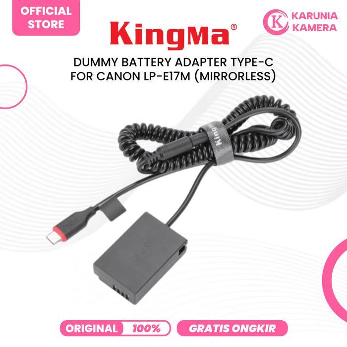 Kingma LP-E17M (Mirrorless) Dummy Battery USB-C for Canon Mirrorless M3, M5, M6 etc