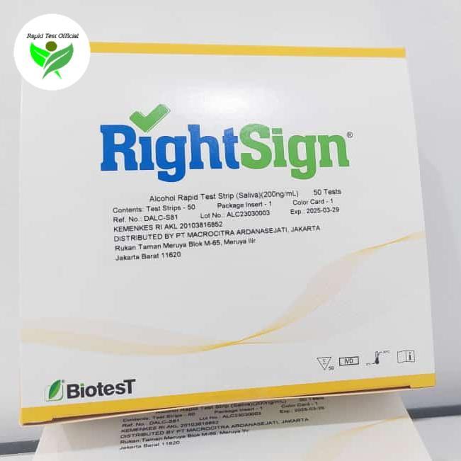 Ready Alcohol Saliva Rightsign test
