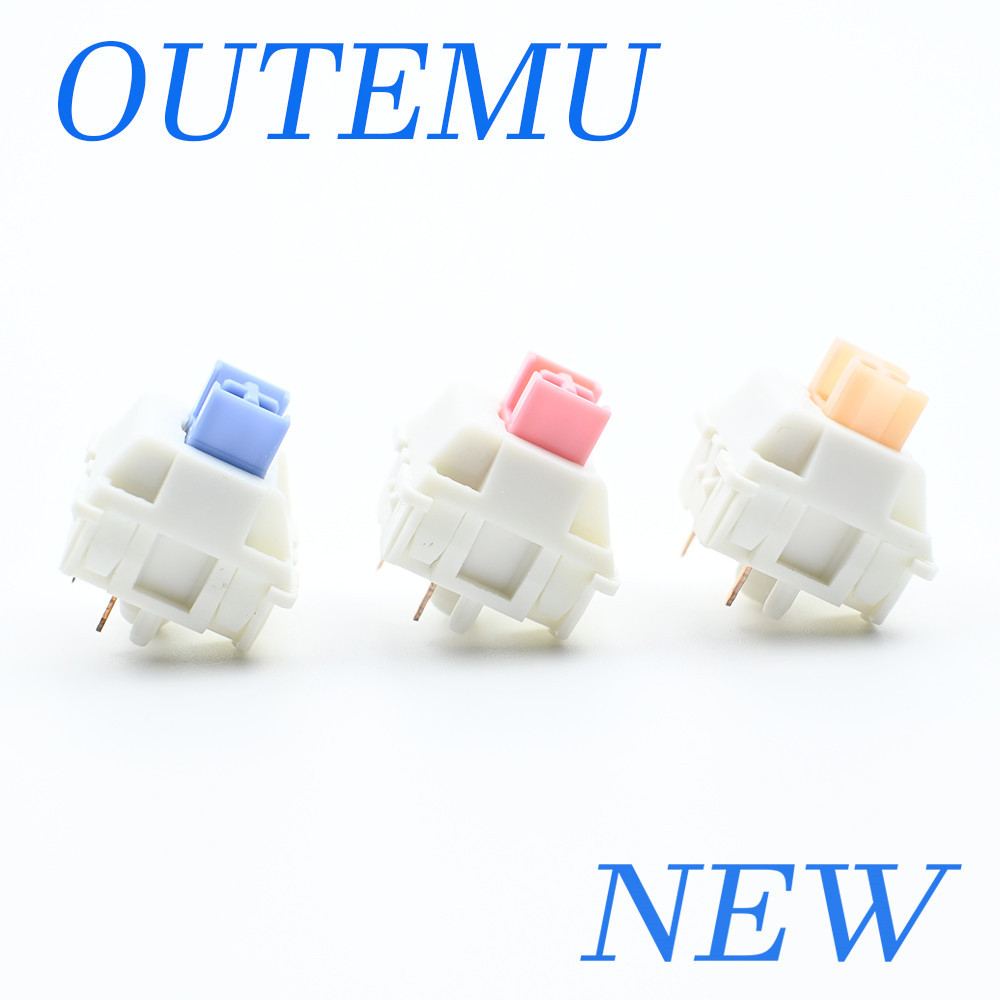 Outemu Switches Lubed Mechanical Keyboard Switch 5Pin Silent Tactile Ar Cream Blue Yellow Custom