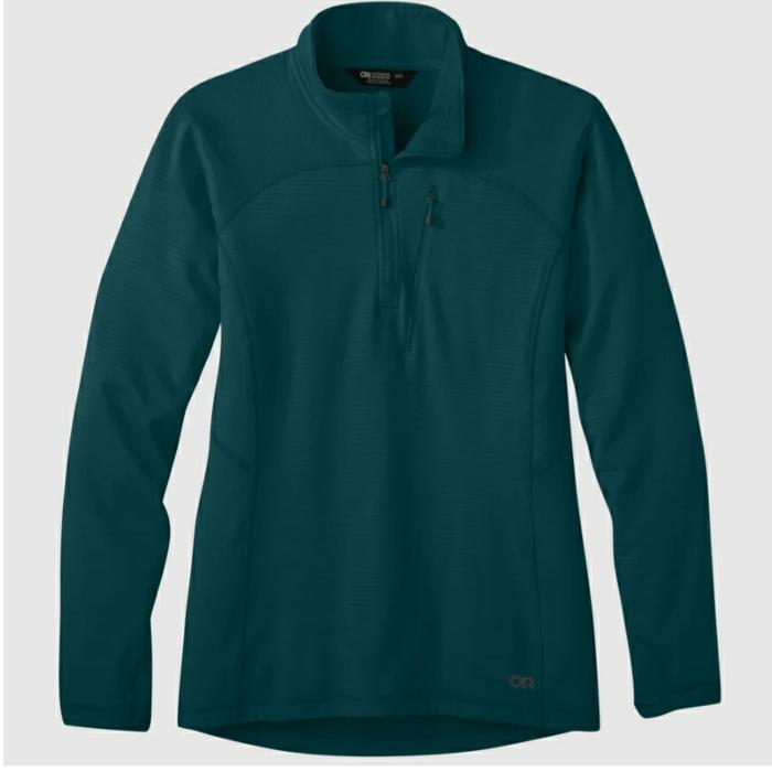 OUTDOOR RESEARCH VIGOR QUARTER ZIP FLEECE WOMEN'S TREELINE ORIGINAL