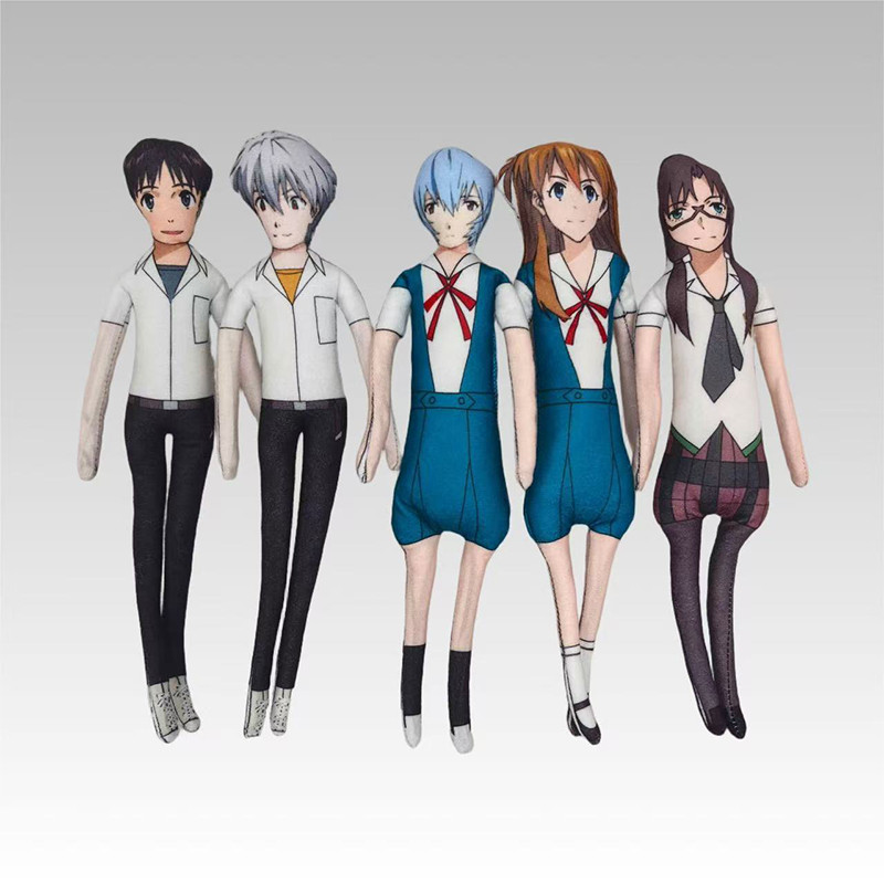 Anime Eva Doll Asuka Langley Soryu Ayanami Rei Ikari Shinji Cosplay Doll Stuffed Dolls Abstract Wire