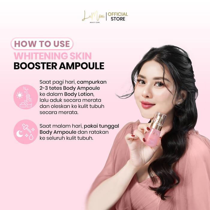 [Lamooi] Luxury Whitening Body Lotion (Hb Siang) + Intense Whitening Night Lotion (Hb Malam) + Body