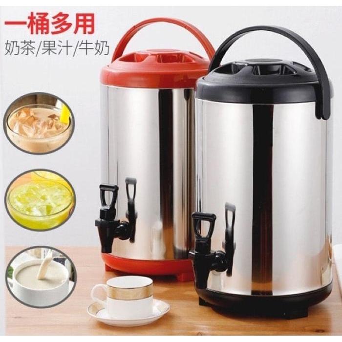 Dispenser Air Milk tea Bucket 10 Liter Stainless Steel