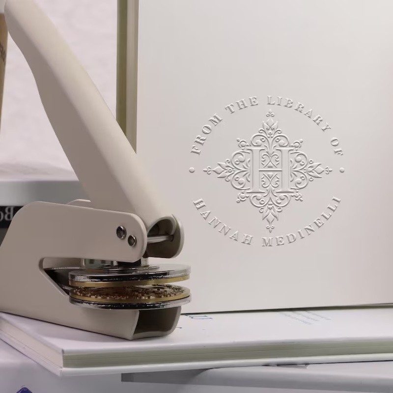 Custom Embosser Stamp,From the Library Embosser,Personalized Book Embosser Stamps,Custom Logo,Magic