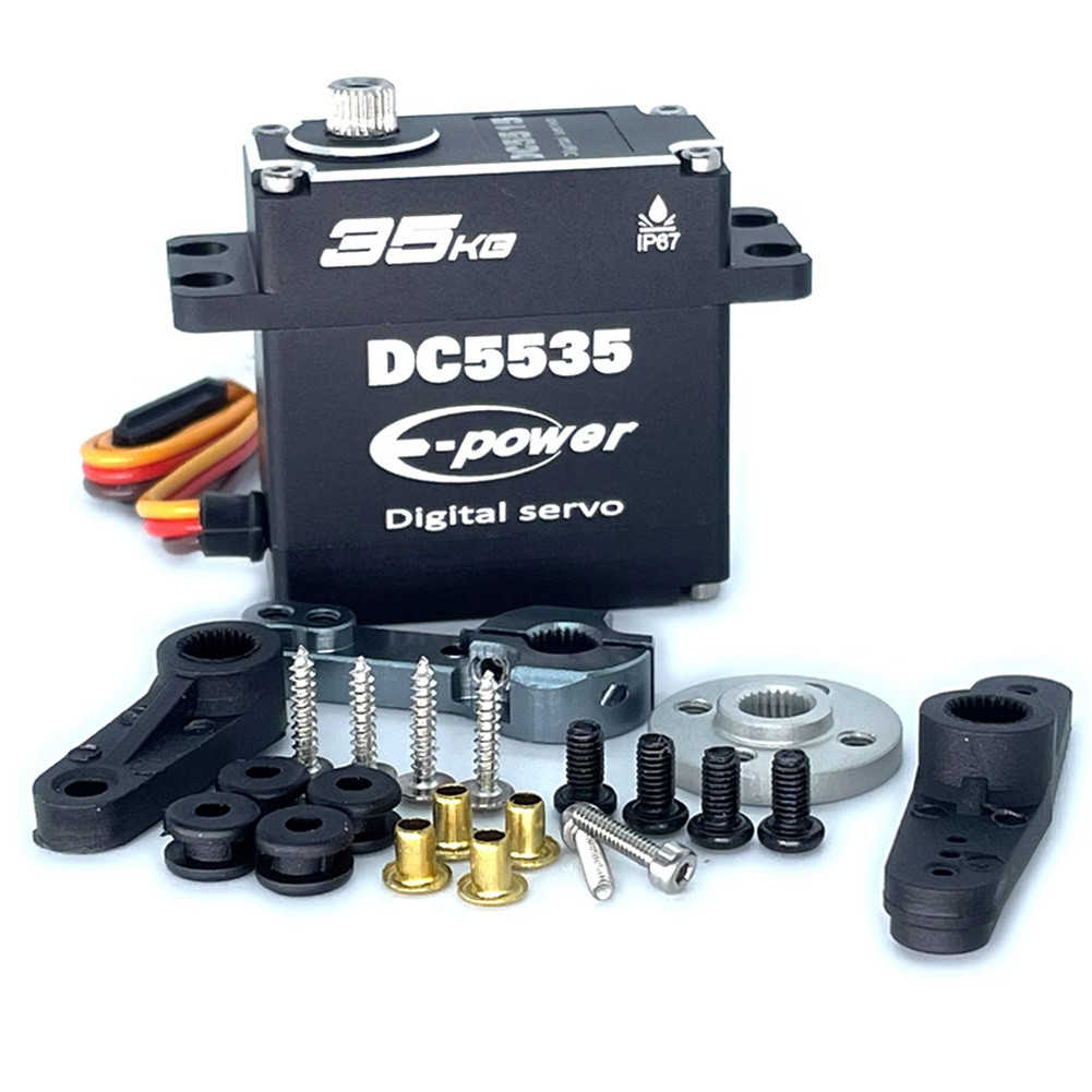 E-Power DC5515 Servo 35KG 15KG 25KG Waterproof Servo Motor Metal Gear Servo for Arduino Traxxas trx4