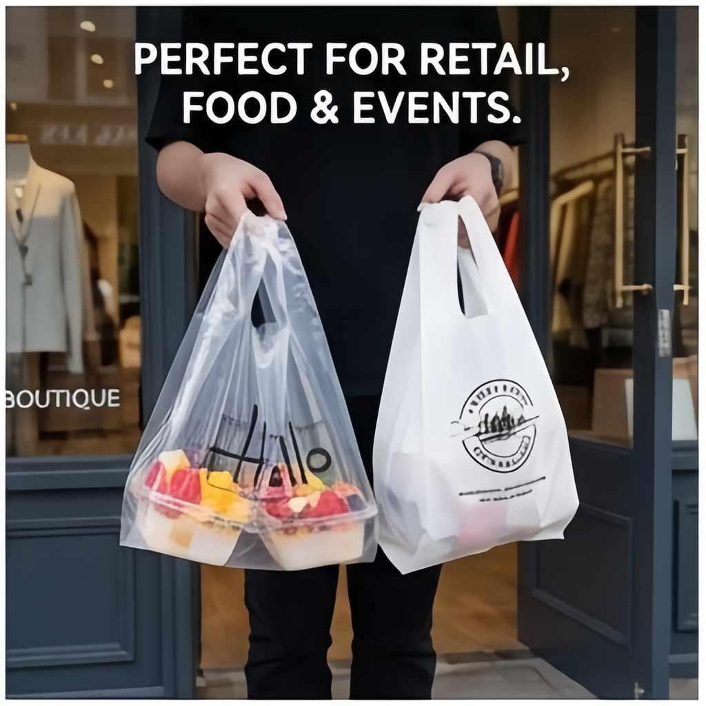 Custom Thickened Vest Plastic Bags Storage Bag Takeaway Food Plastic Bag Shopping Bags with Handle
