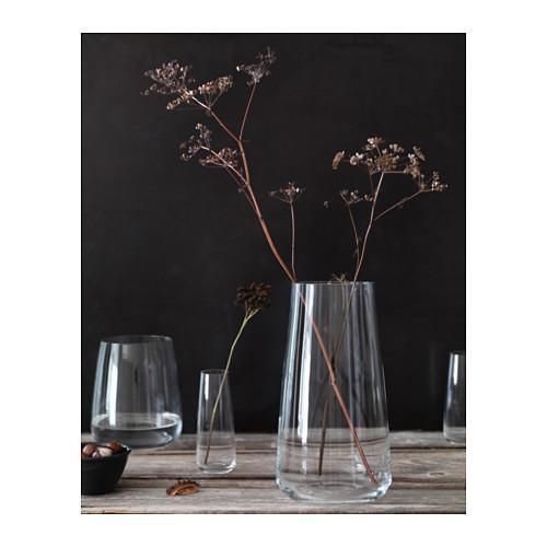 Vas bunga besar 30 cm pot bunga kaca