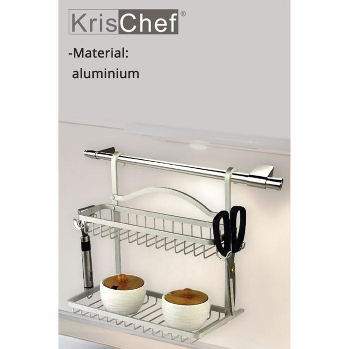 Rak Piring Aluminium Gantung