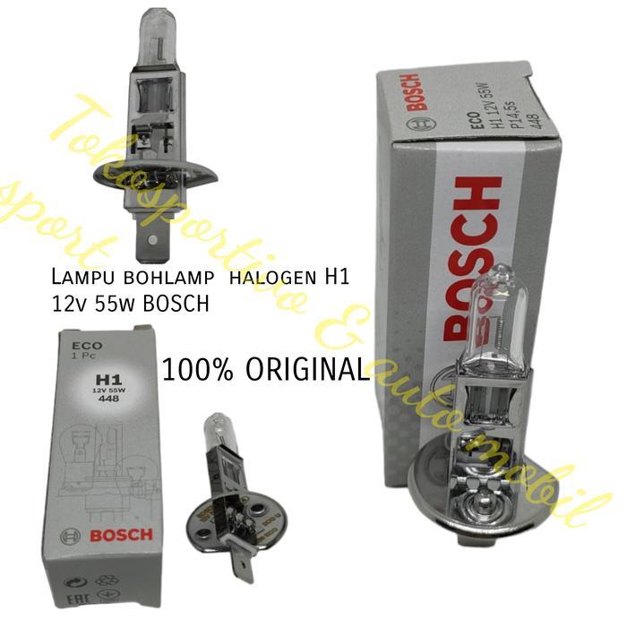 LAMPU BOHLAMP STANDAR H1 BOSCH ORIGINAL LAMPU HALOGEN H1 BOSCH